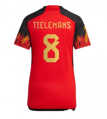 Belgia Youri Tielemans #8 Koszulka Podstawowych Kobiety MŚ 2022 Krótki Rękaw